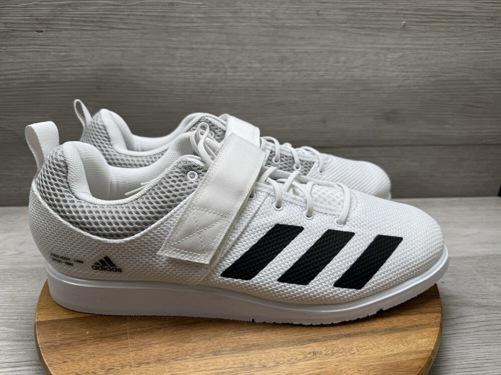 Adidas Powerlift 5 Weightlifting Shoes White Black GY8919 Size 15